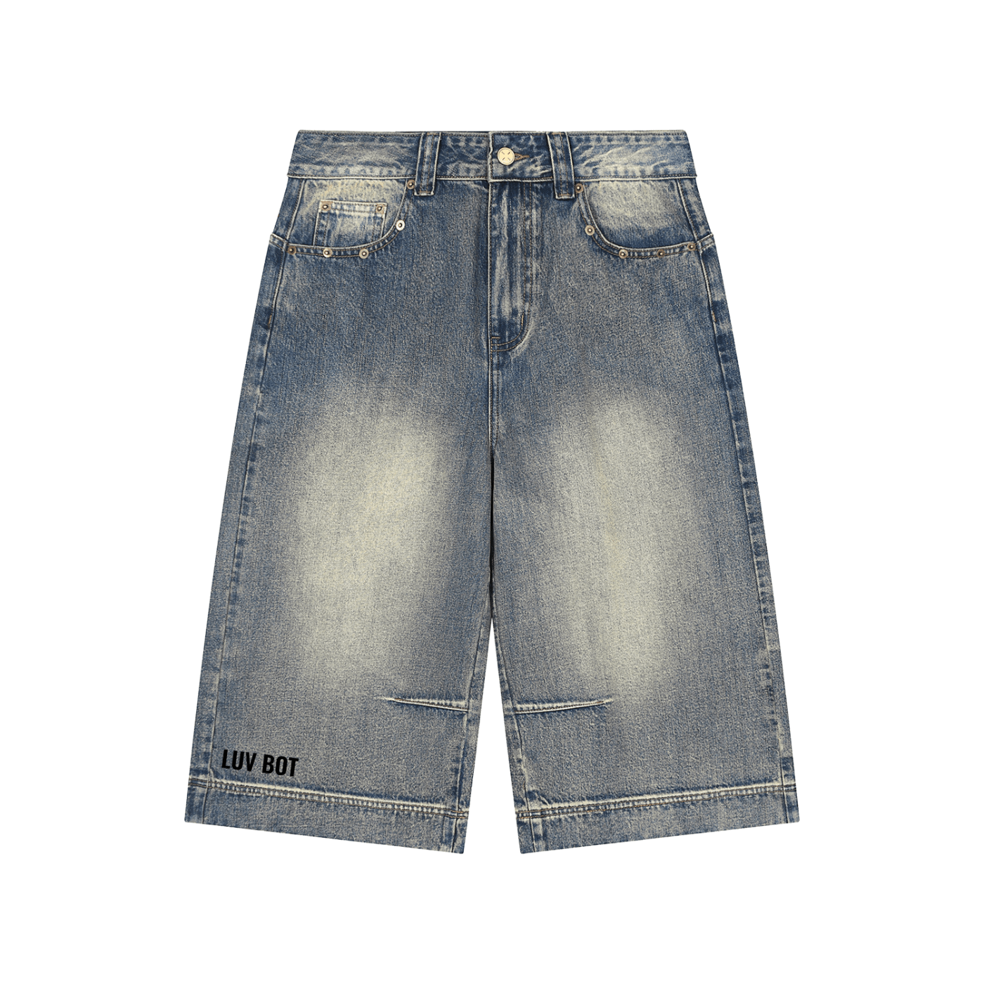 UR FAV LUV BOT DENIM SHORTS - LUV BOT