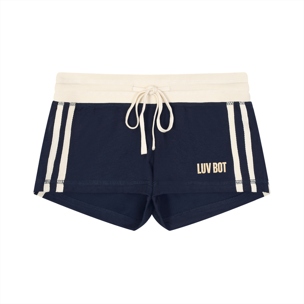 LUV BOT TRACK SHORTS NAVY