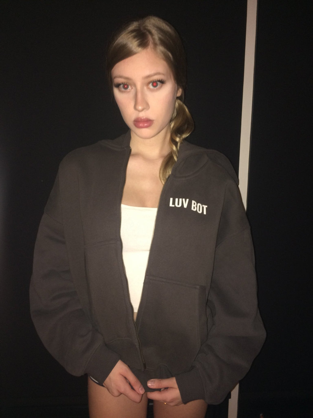 LUV BOT ORCHID ZIP-UP - LUV BOT