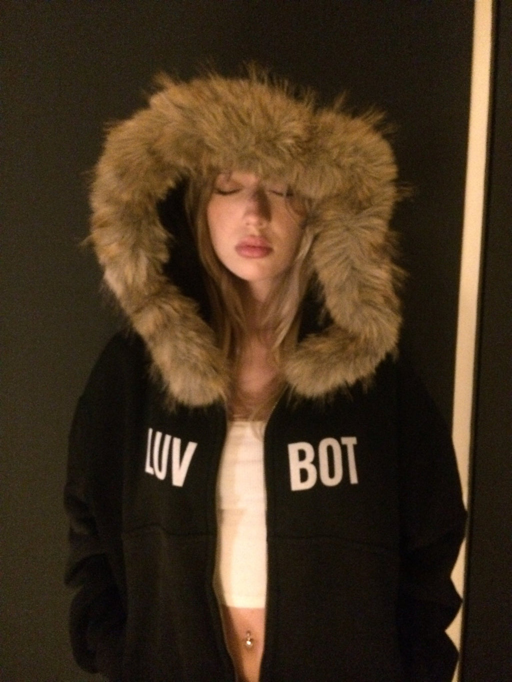YOLO FUR HOODIE - LUV BOT