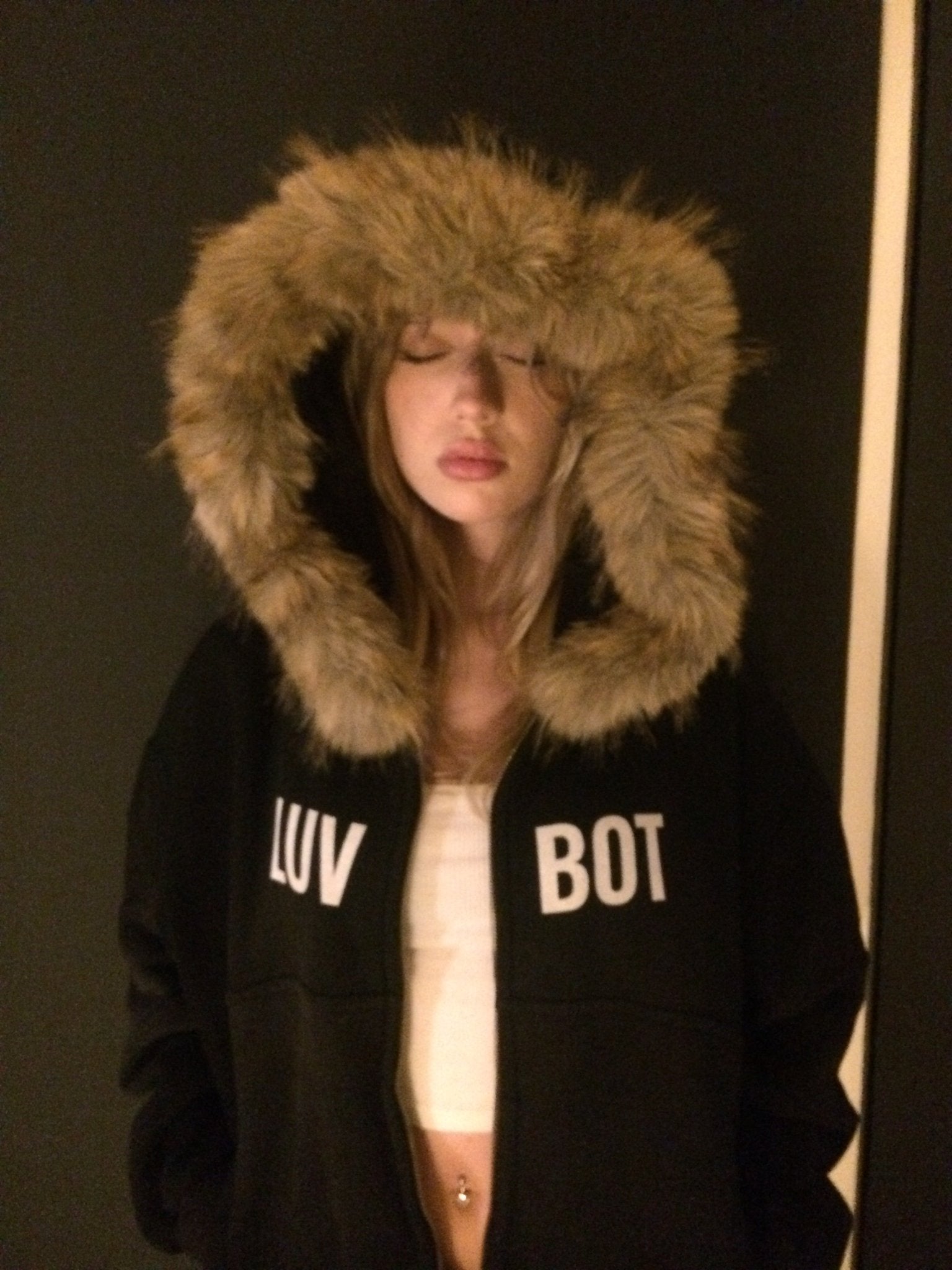 YOLO FUR HOODIE - LUV BOT