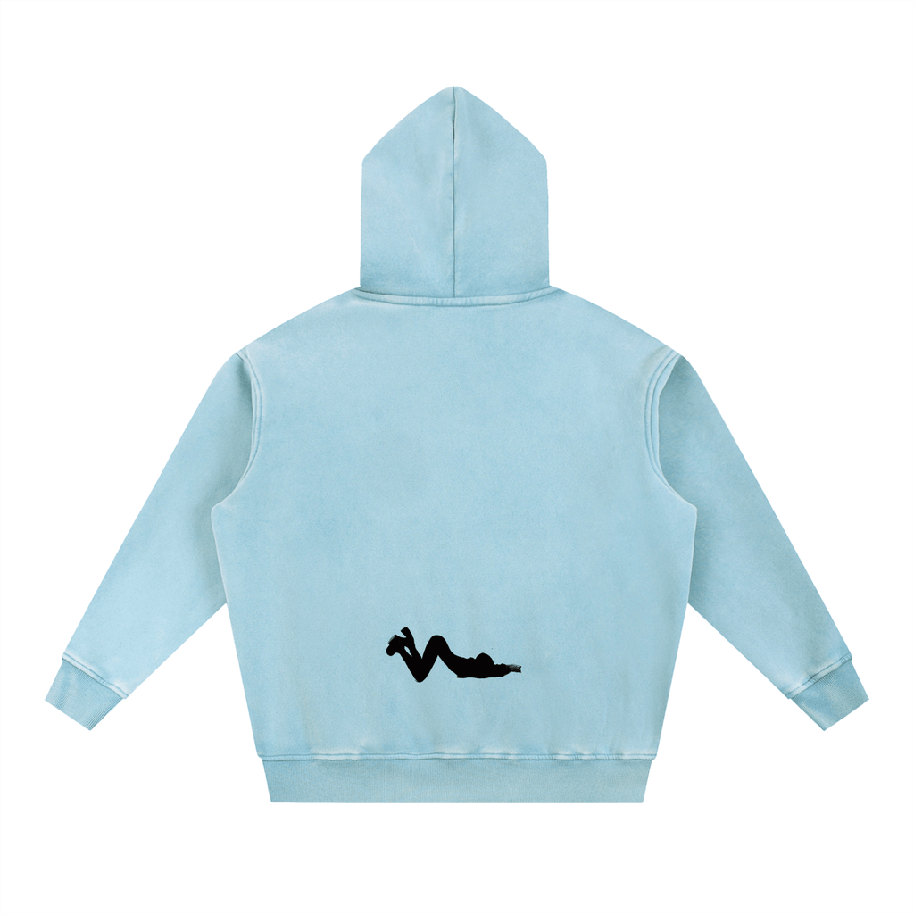 LUV BOT LOGO BLUE HOODIE - LUV BOT