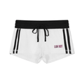 LUV BOT TRACK SHORTS WHITE - LUV BOT